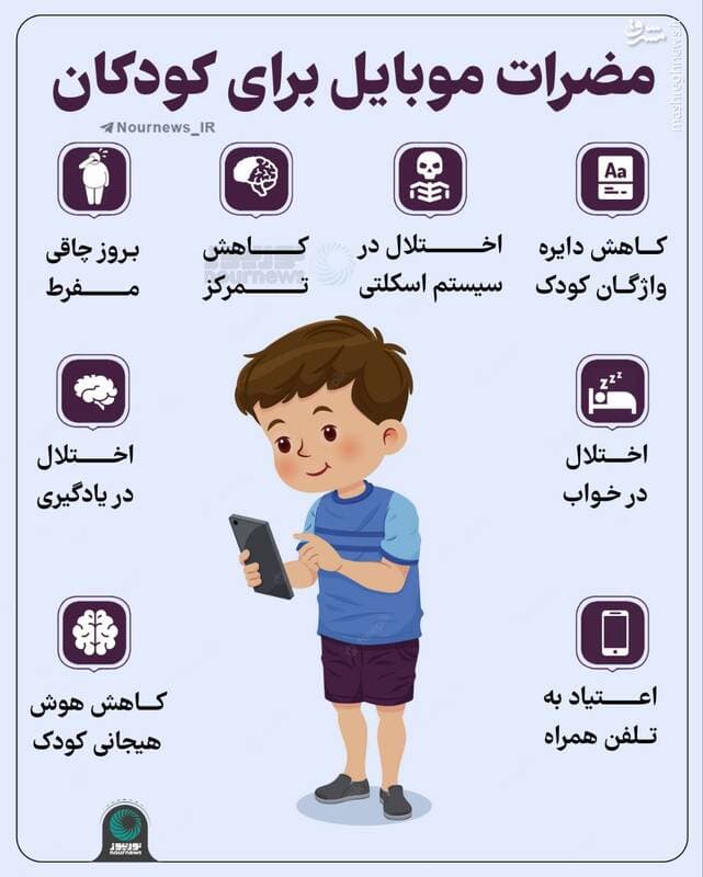 مضرات گوشی برای کودکان؛ عوارض استفاده و آسیبهای چشمی و اجتماعی